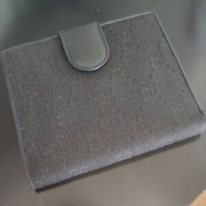 Gucci black canvas wallet